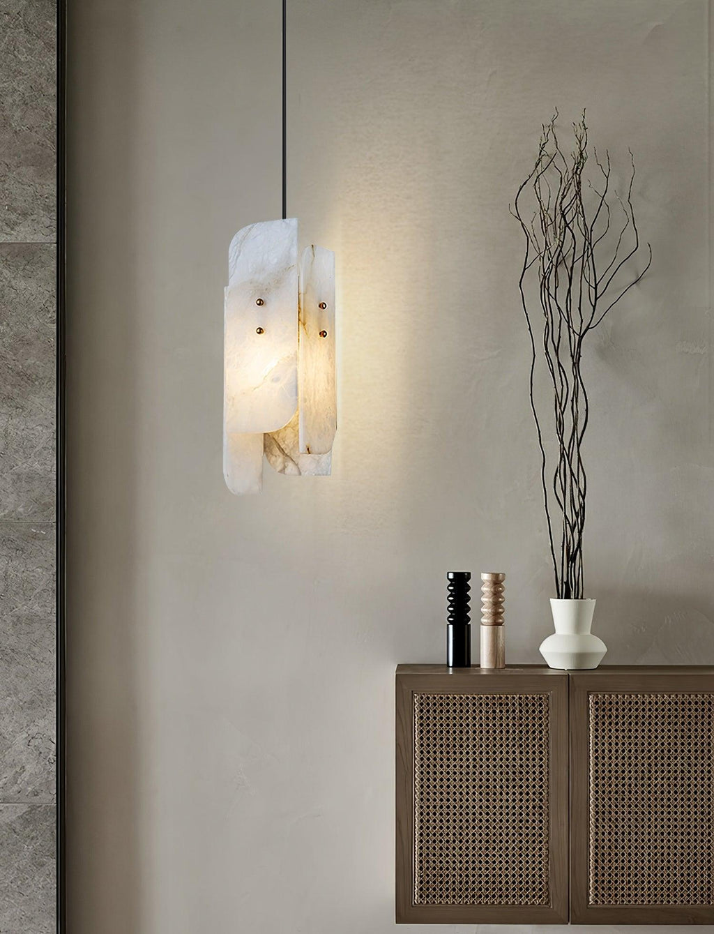 Vicarus Pendant Light in Alabaster Stacked - Kingsley Beaumont