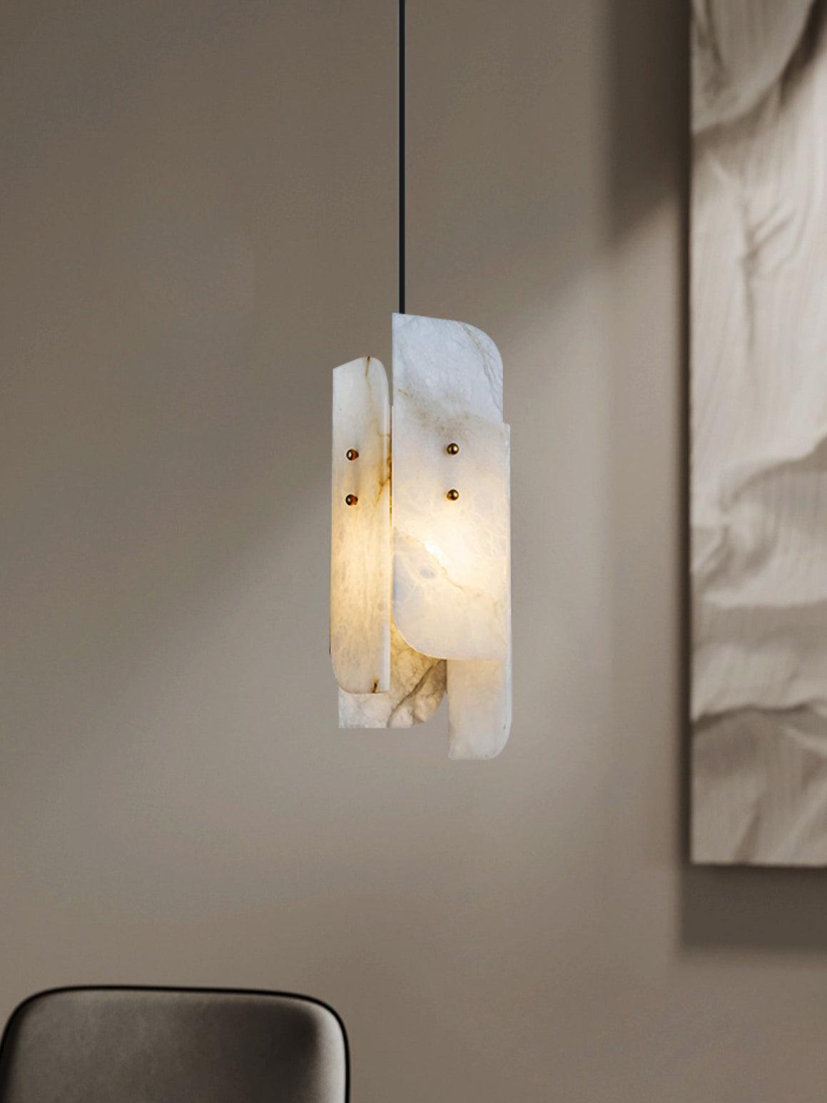 Vicarus Pendant Light in Alabaster Stacked - Kingsley Beaumont