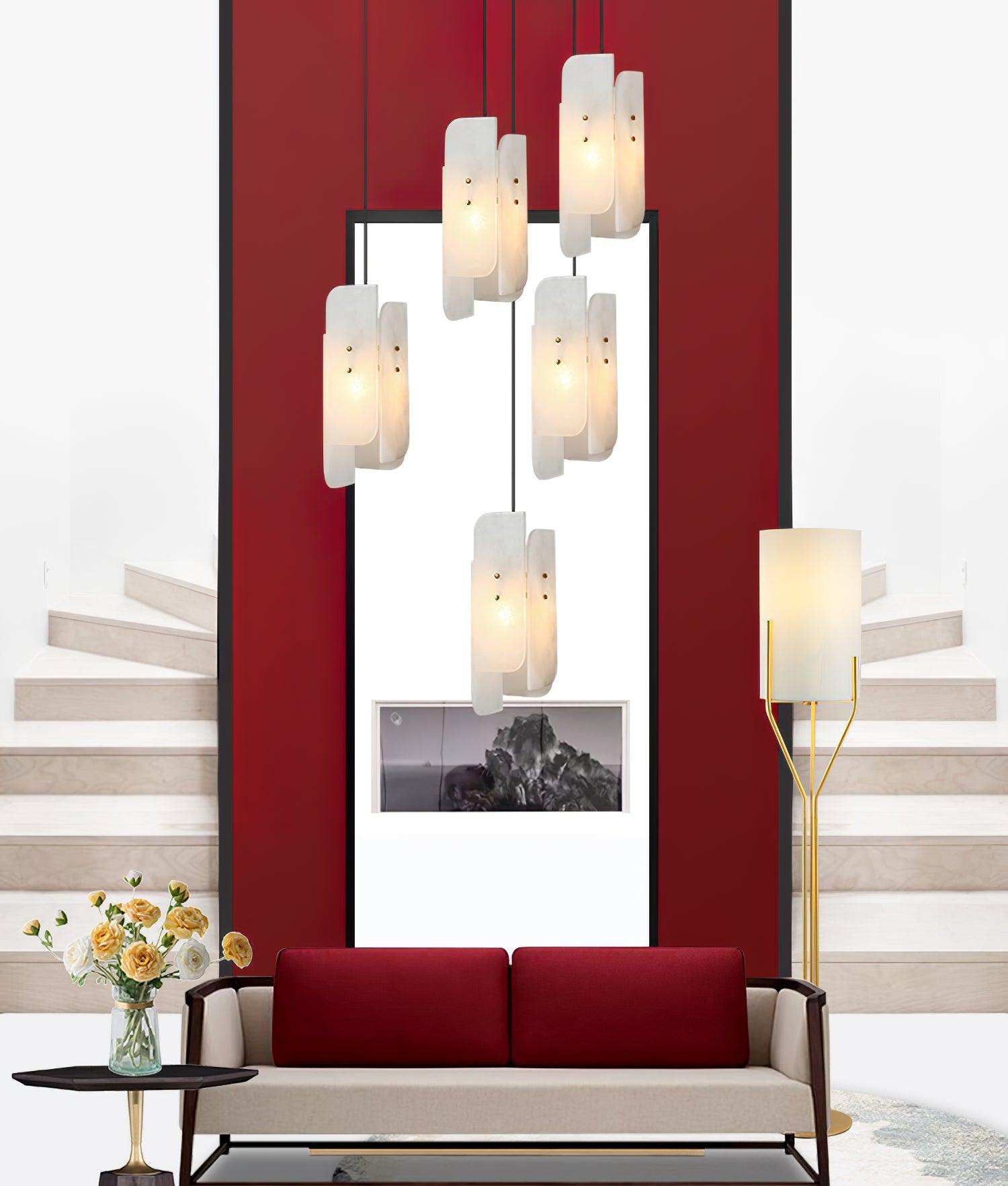 Vicarus Layered Alabaster Pendant Light