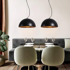 Ritta Pendant Light Travertine Dome Shade Industrial
