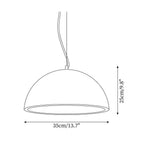 Ritta Pendant Light Travertine Dome Shade Industrial