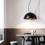Ritta Pendant Light Travertine Dome Shade Industrial