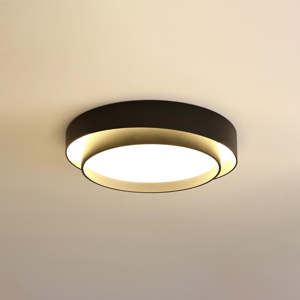 Arux Nordic Art Deco Circular Flush Mount Ceiling Light