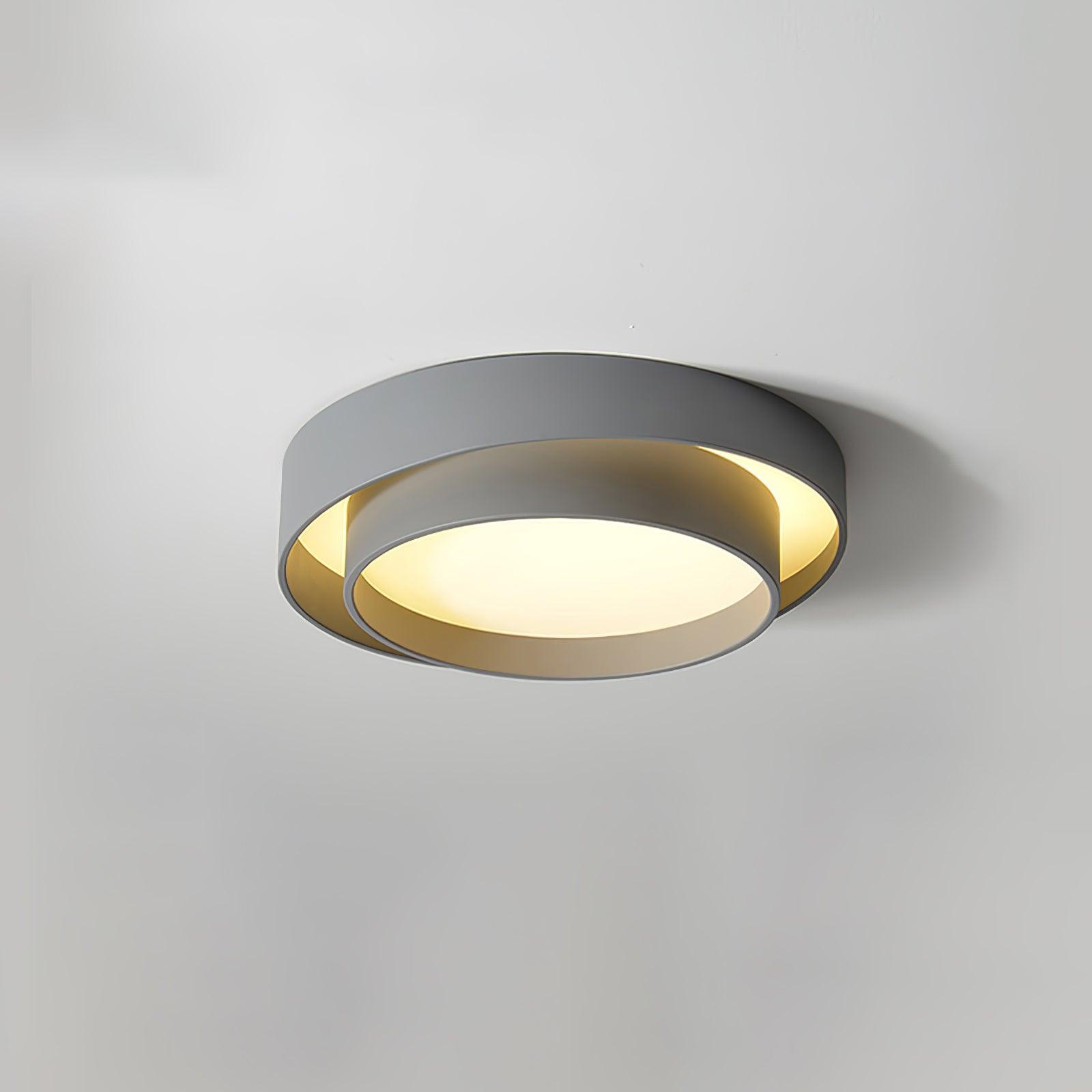 Arux Nordic Art Deco Circular Flush Mount Ceiling Light
