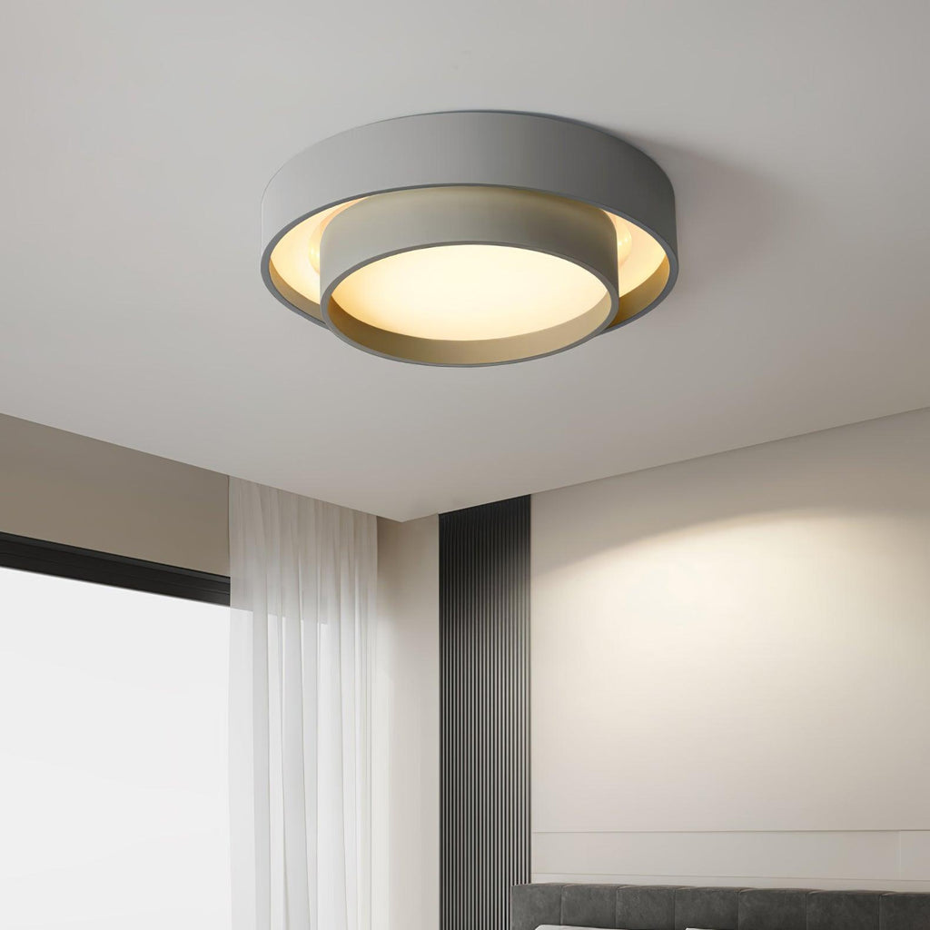 Arux Nordic Art Deco Circular Flush Mount Ceiling Light