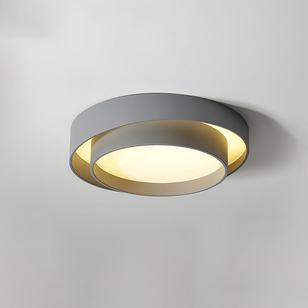 Arux Nordic Art Deco Circular Flush Mount Ceiling Light