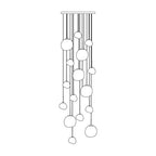 Solara Pendant Lamp Irregular Cluster Sculptural