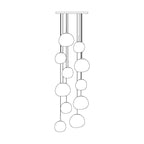 Solara Pendant Lamp Irregular Cluster Sculptural