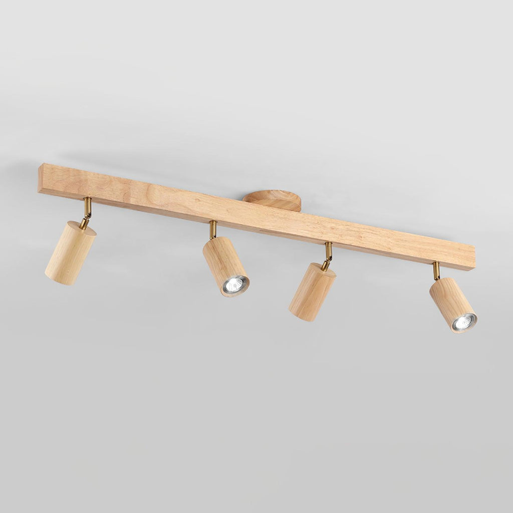 Veril Track Lighting Spotlight Wood