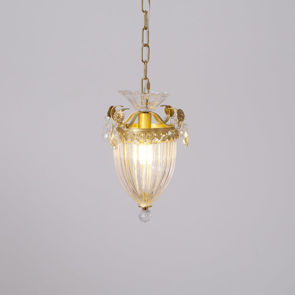 Pendant Lamp Vintage Glamour Crystal Drops