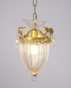 Pendant Lamp Vintage Glamour Crystal Drops