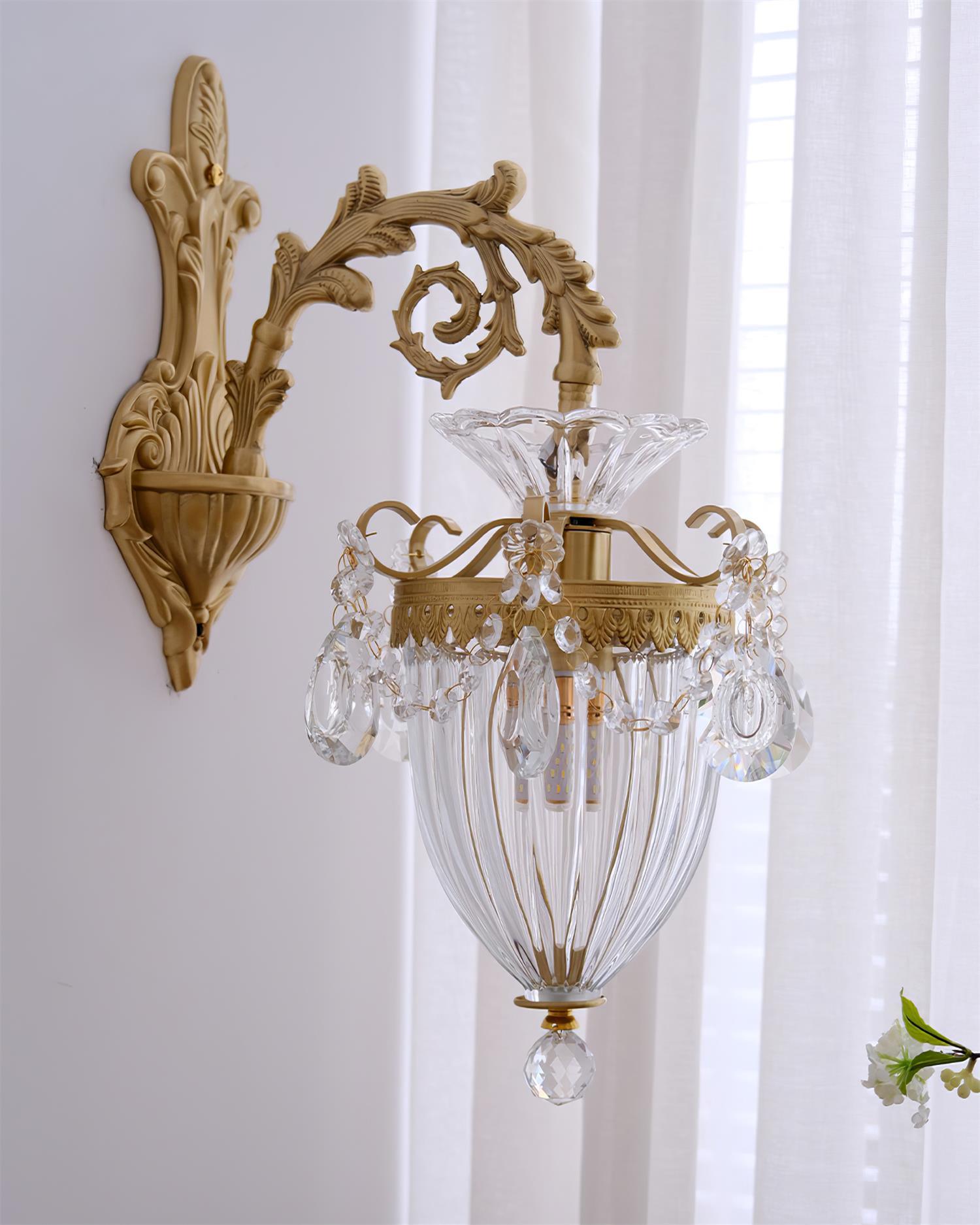 Elosia Gold Double Wall Lamp