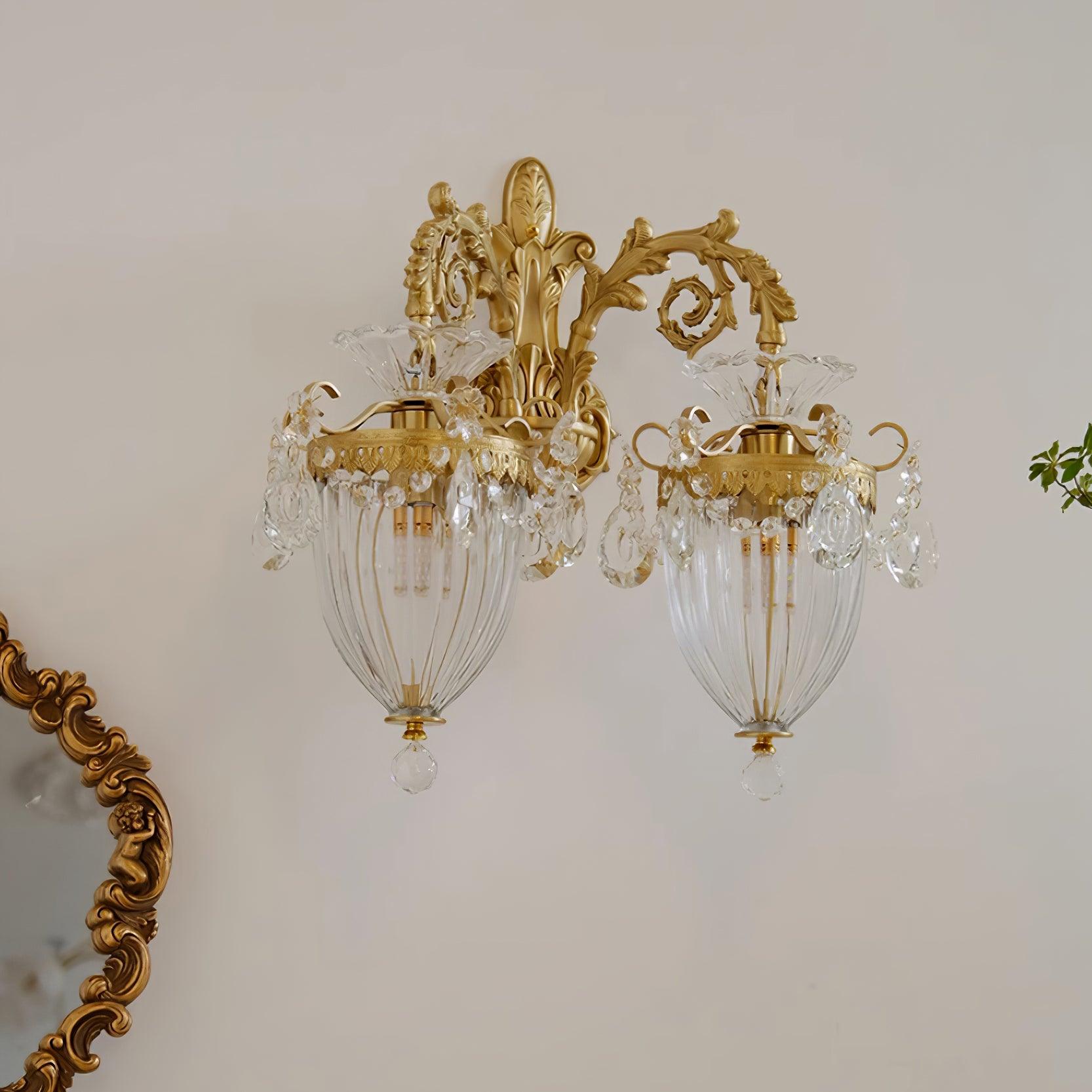 Elosia Gold Double Wall Lamp