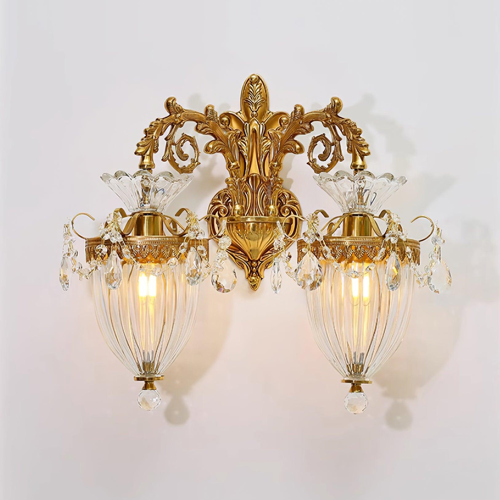 Elosia Gold Double Wall Lamp