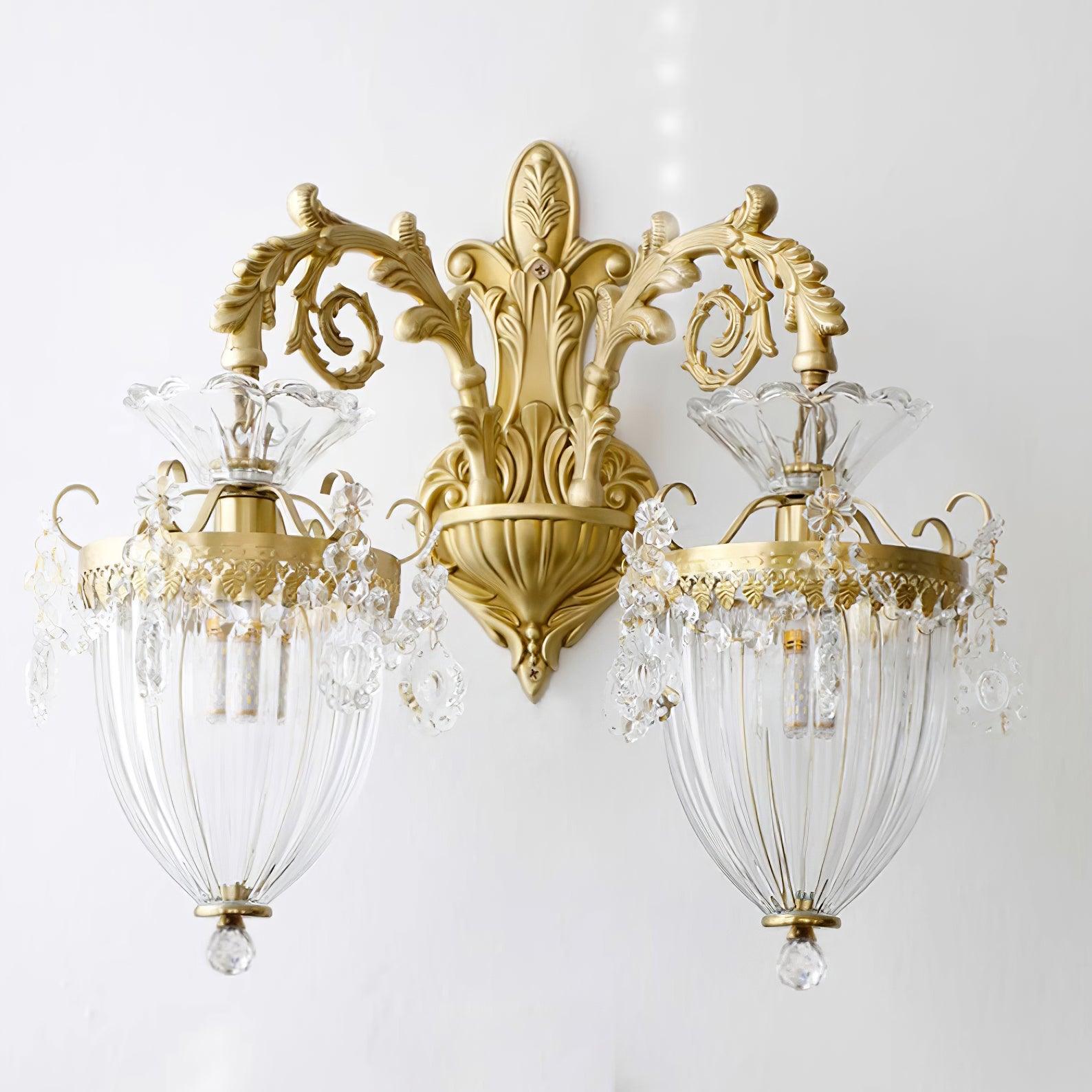 Elosia Gold Double Wall Lamp