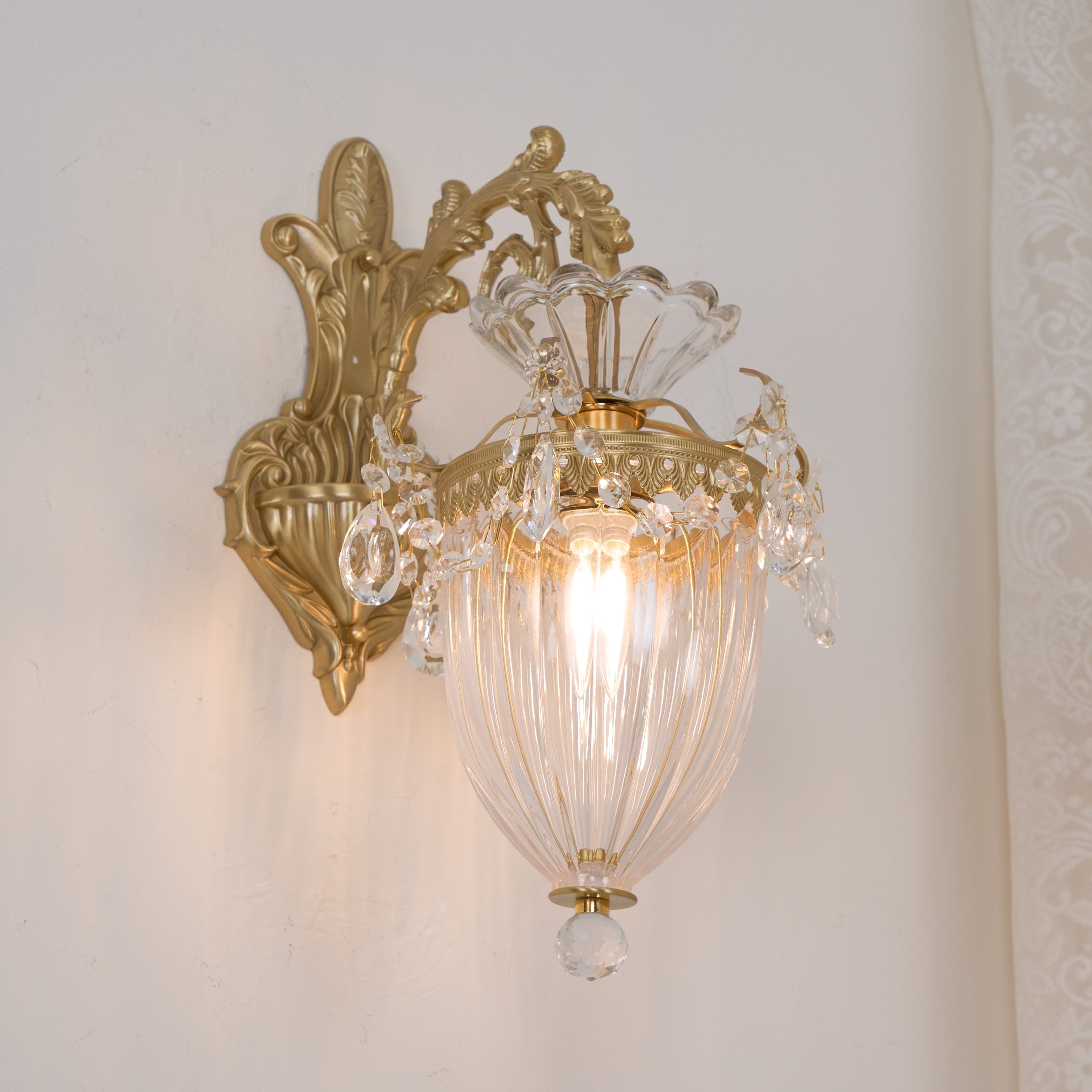 Elosia Gold Double Wall Lamp