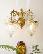 Elosia Gold Double Wall Lamp