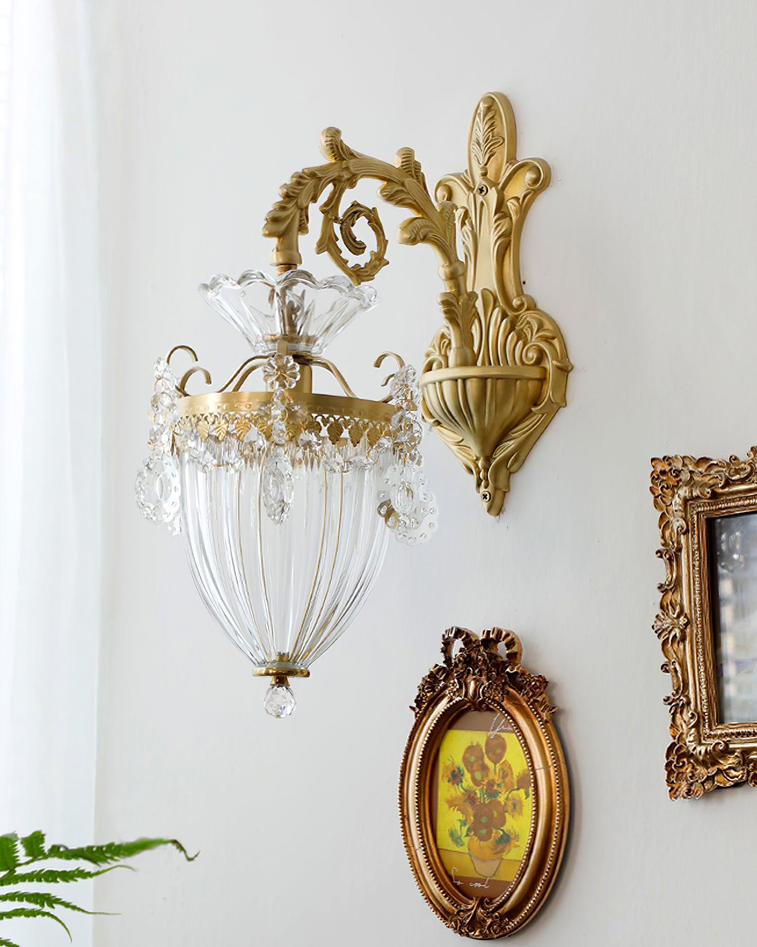 Elosia Gold Double Wall Lamp