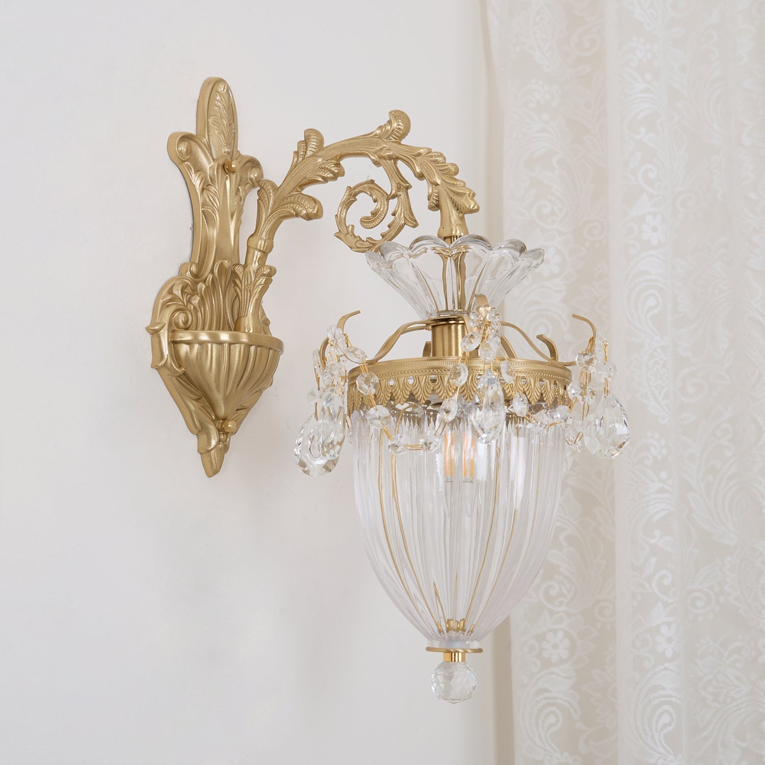 Elosia Gold Double Wall Lamp
