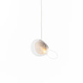 Chandelier Mesh Glass Orbs Cluster Metal Frame Modern Minimalist