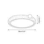 Ritta Cute  Travertine Round Ceiling Light