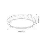 Ritta Cute  Travertine Round Ceiling Light