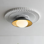 Ceiling Light Metal Canopy Glass Globe Modern Minimalist