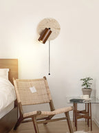 Evzoryra Disc Swing Travertine Wall Light