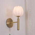 Valentina Alabaster Flowers  Wall Lamp