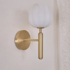 Valentina Alabaster Flowers  Wall Lamp