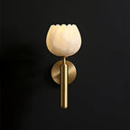 Valentina Alabaster Flowers  Wall Lamp