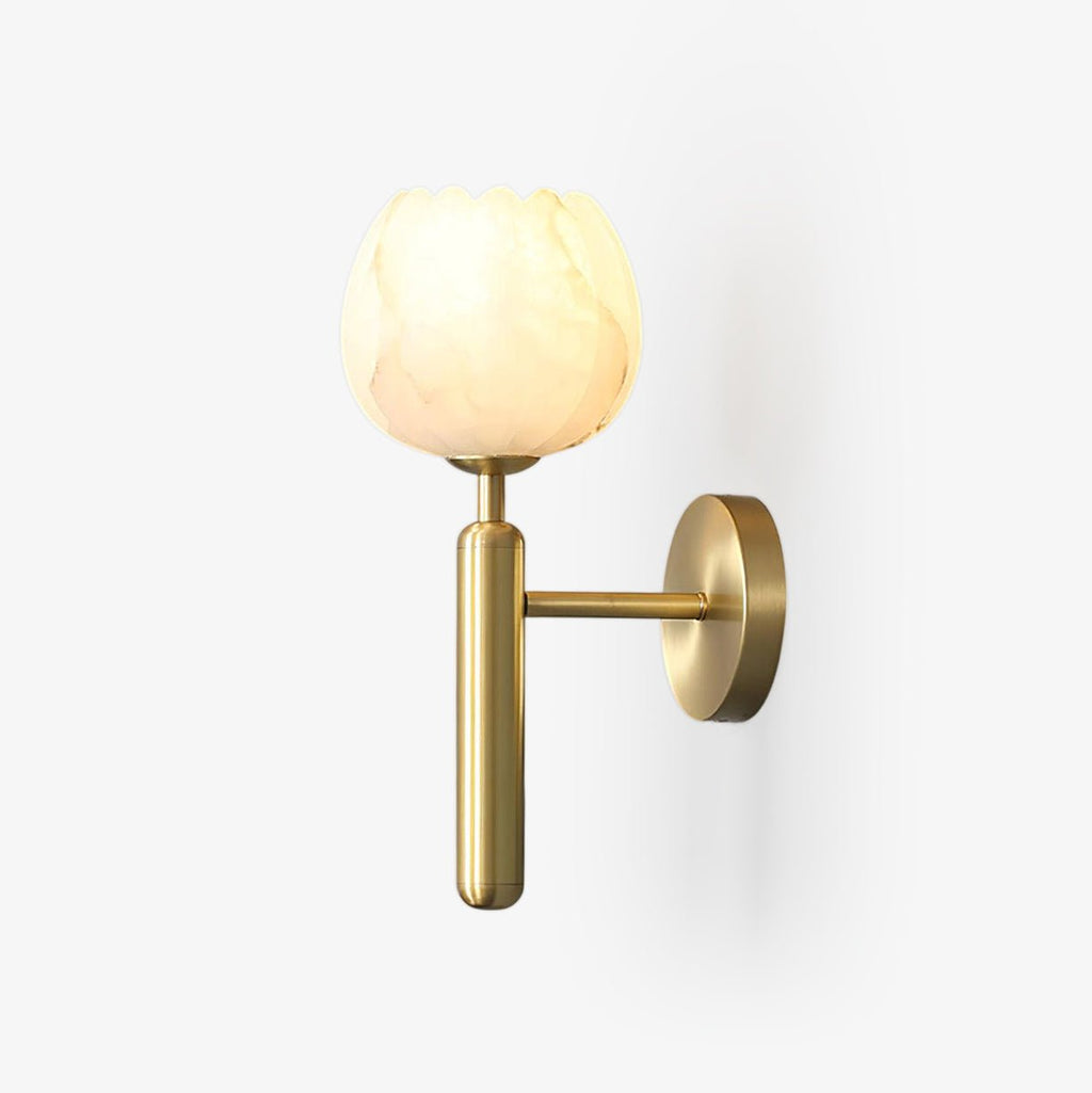 Valentina Alabaster Flowers  Wall Lamp