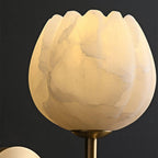 Valentina Alabaster Flowers  Wall Lamp