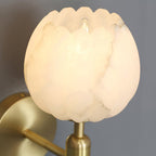 Valentina Alabaster Flowers  Wall Lamp