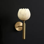 Valentina Alabaster Flowers  Wall Lamp