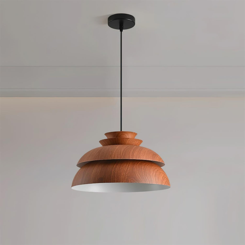 Pendant Lamp Aluminum Layered Dome Modern Minimalist