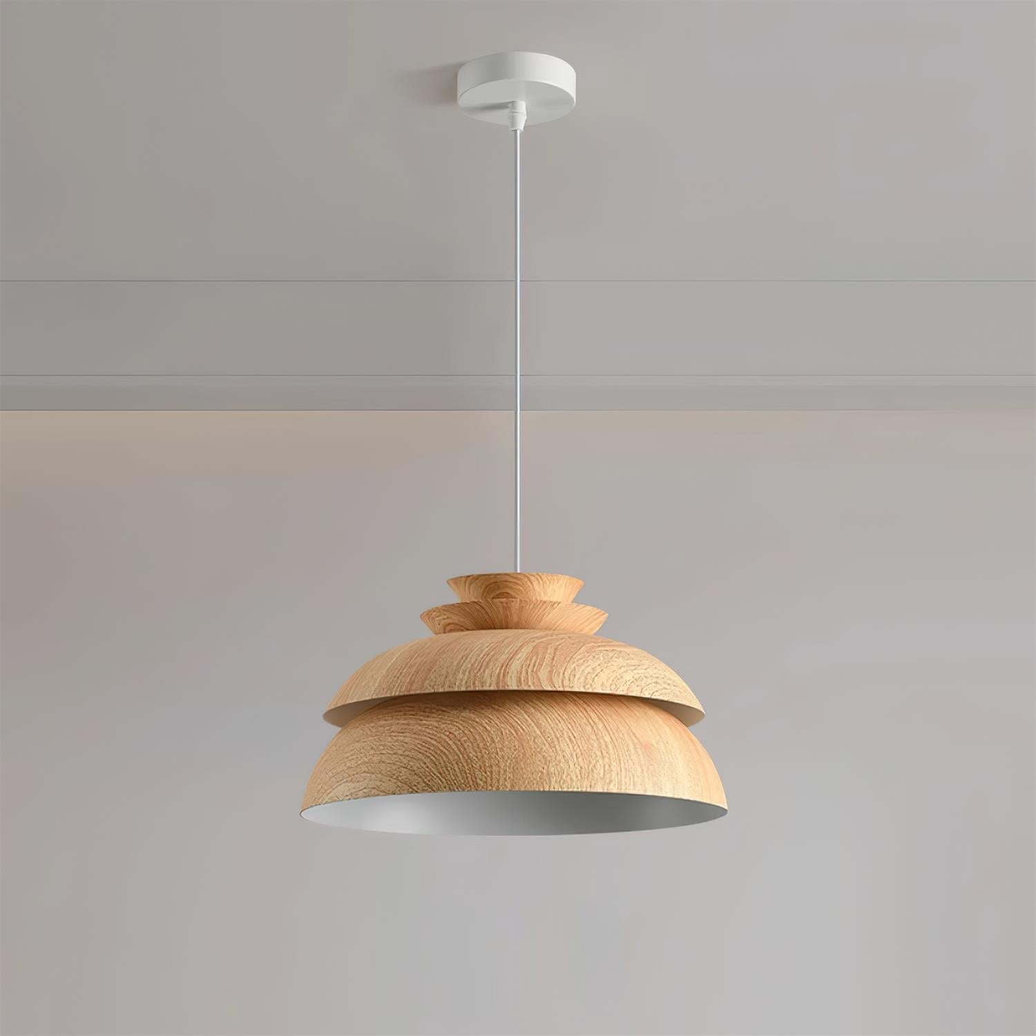 Pendant Lamp Aluminum Layered Dome Modern Minimalist