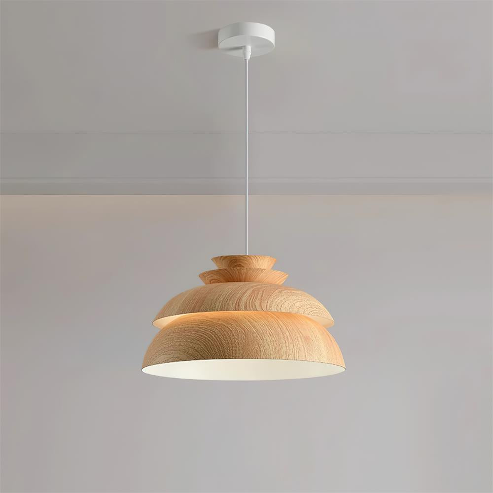 Pendant Lamp Aluminum Layered Dome Modern Minimalist