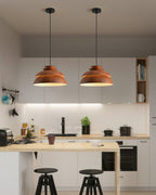 Pendant Lamp Aluminum Layered Dome Modern Minimalist