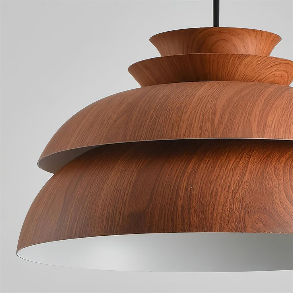 Pendant Lamp Aluminum Layered Dome Modern Minimalist