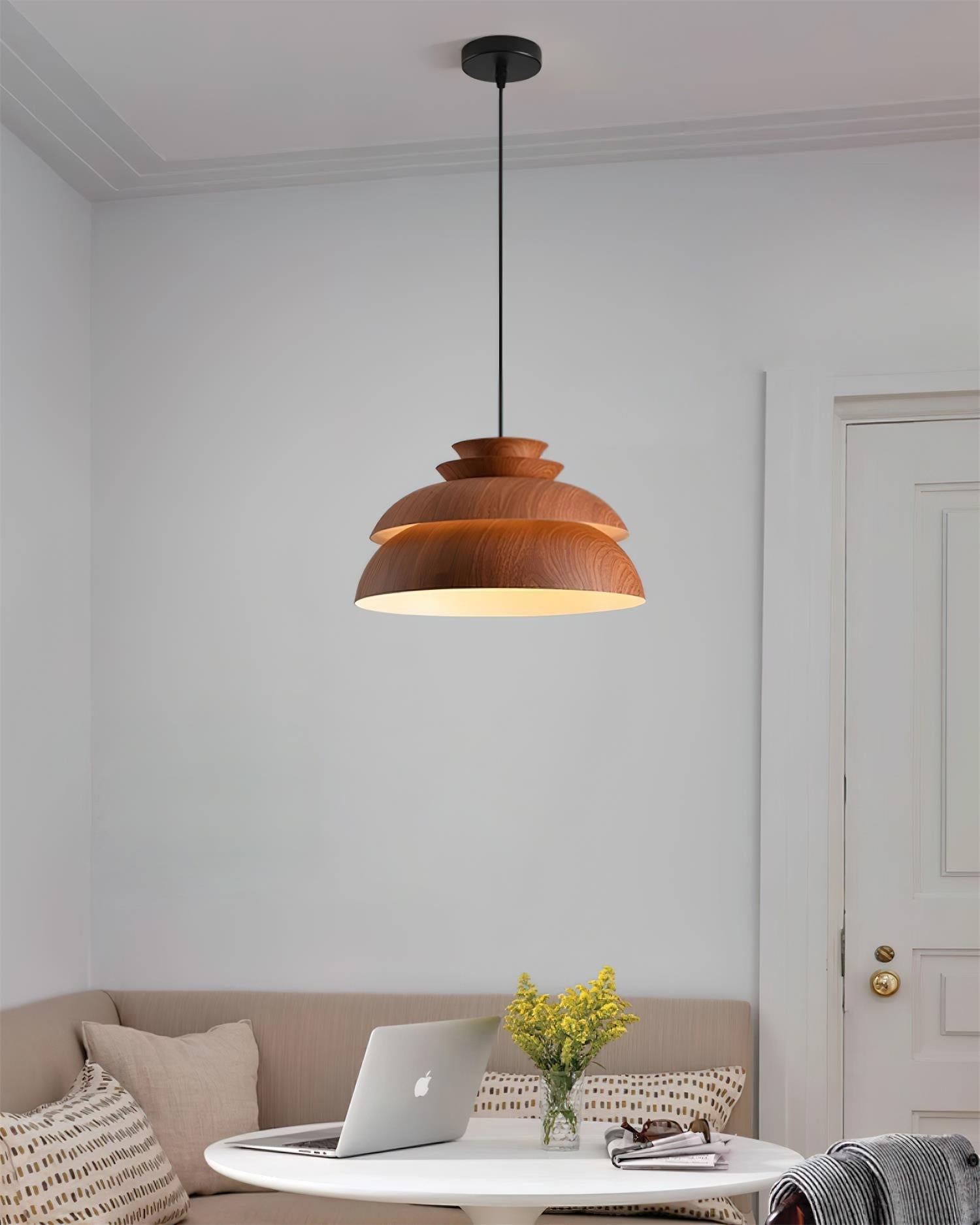Pendant Lamp Aluminum Layered Dome Modern Minimalist