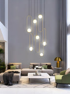 Lylorarae  Combination Glass Chandelier