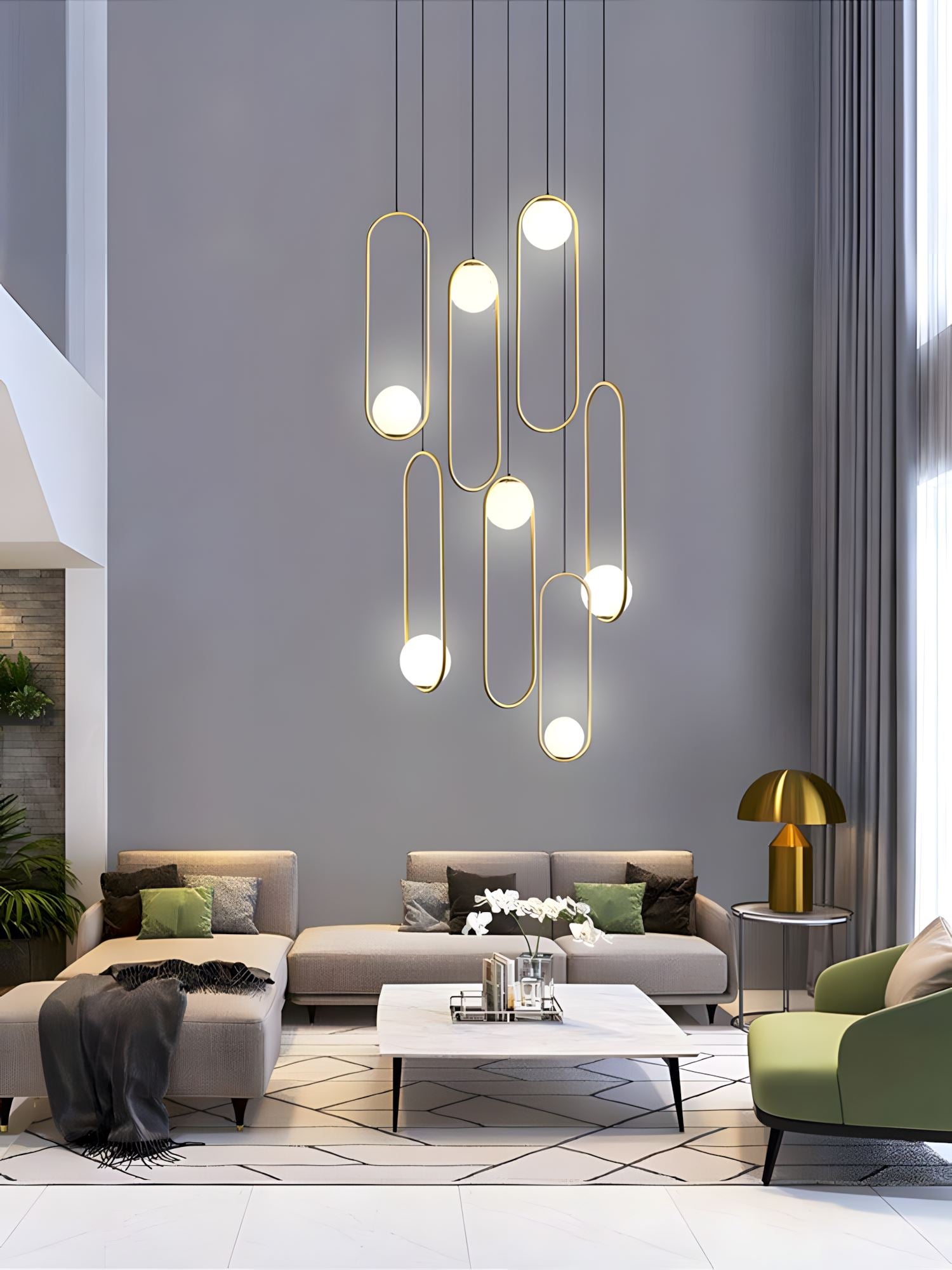 Lylorarae  Combination Glass Chandelier