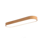 Eliriel Modern Minimalist Round Wood Flush Mount Ceiling Lamp