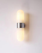 Wall Lamp Metal Glass Modern Minimalist Vertical Sconce for Bedroom
