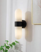 Wall Lamp Metal Glass Modern Minimalist Vertical Sconce for Bedroom