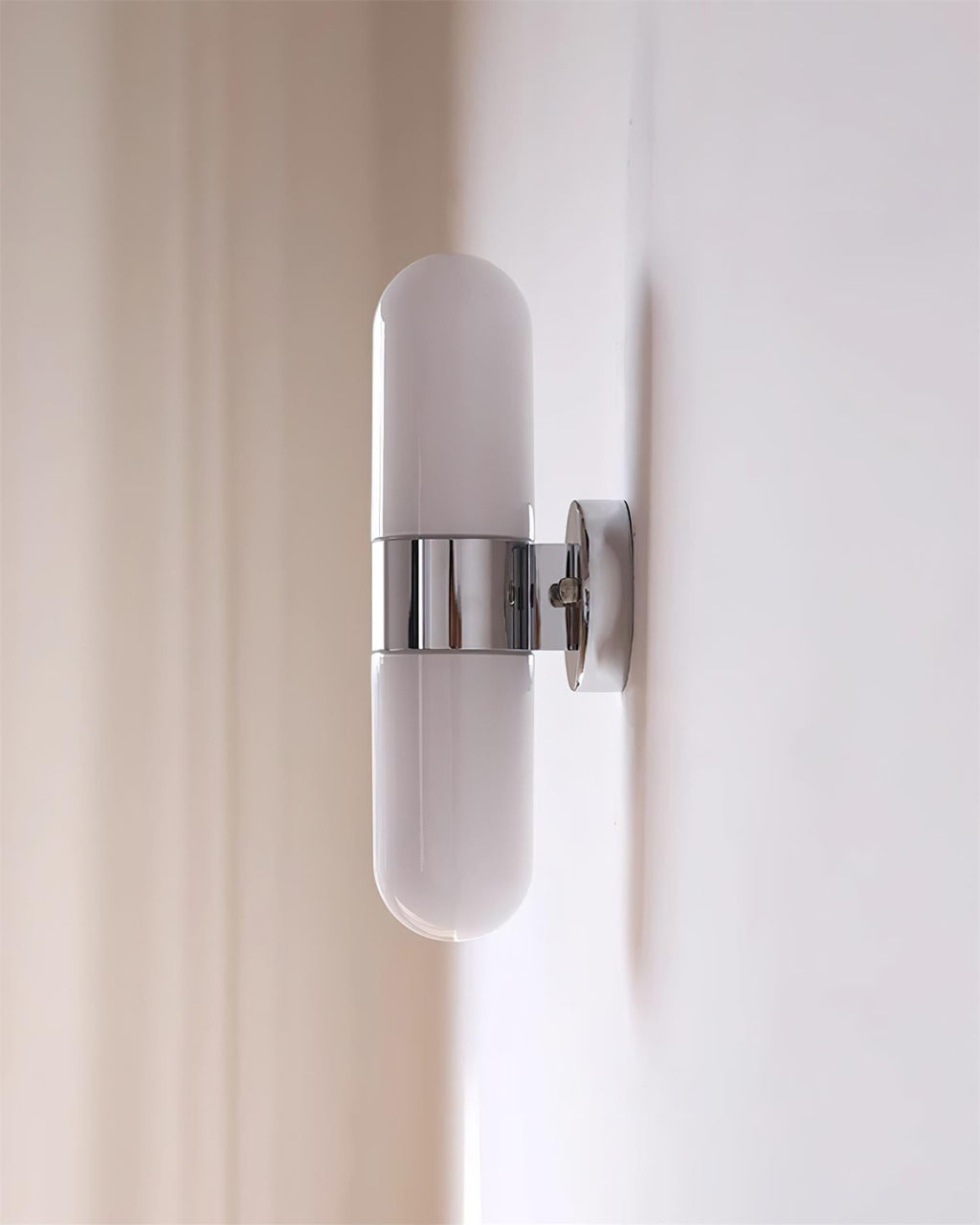 Wall Lamp Metal Glass Modern Minimalist Vertical Sconce for Bedroom