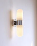 Wall Lamp Metal Glass Modern Minimalist Vertical Sconce for Bedroom