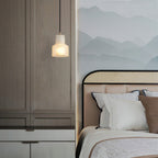 Ritta Alabaster Pendant Light Brass Luxurious