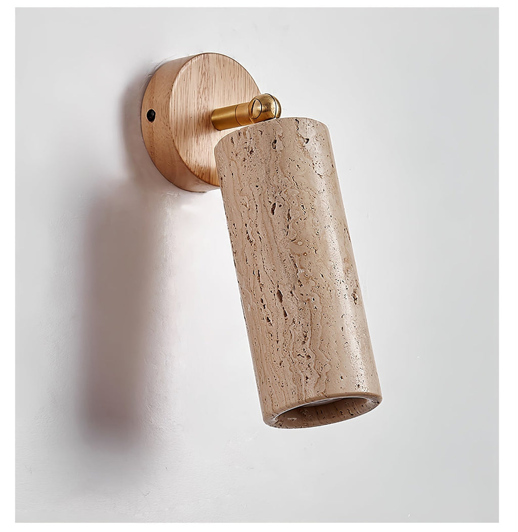 Erzorus Minimalist Travertine Wall Light